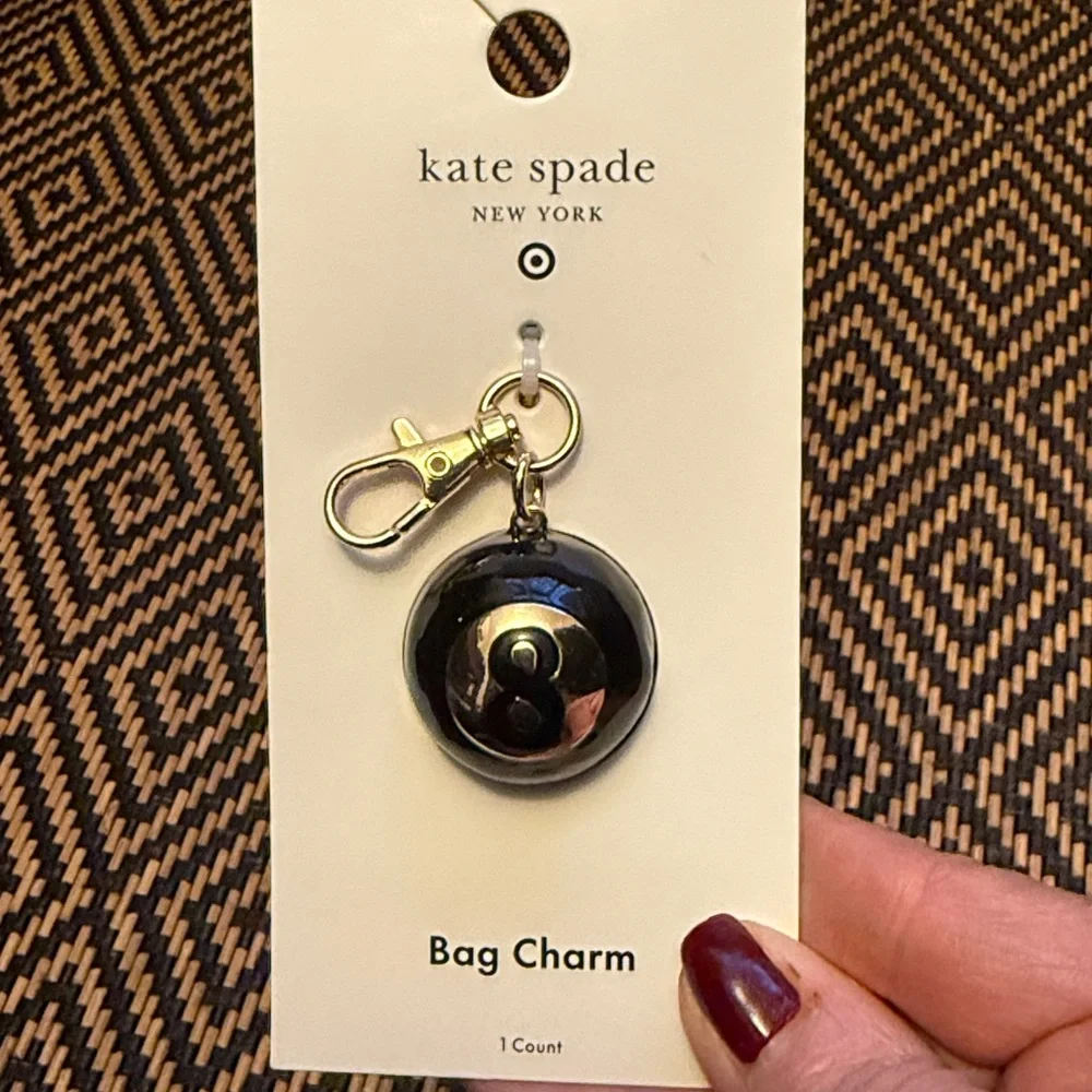 8 Ball Bag Charm Keychain - kate spade new york x Target Gold/Black
